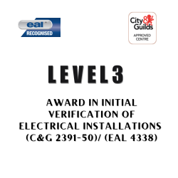 Level 3 Award in Initial Verification of Electrical Installations (2391-50)